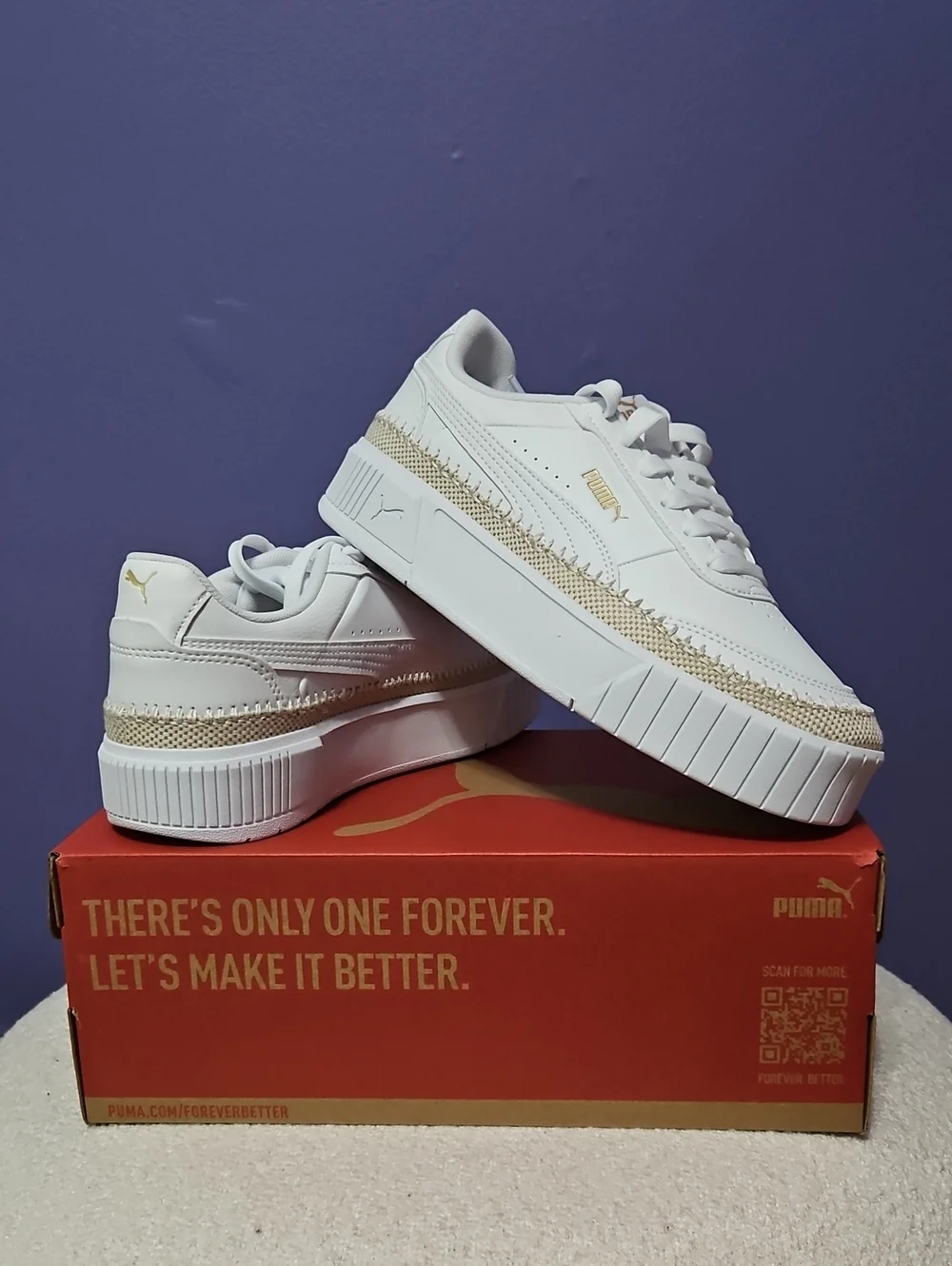 NIB Puma Carina Mia Espadrille Women's Sneakers - size 8